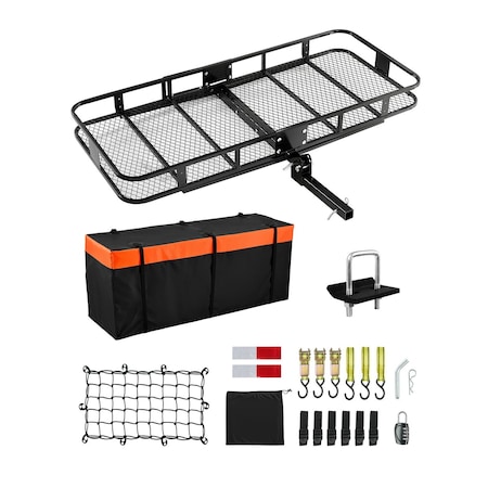 Vevor 500 lbs Hitch Cargo Carrier Folding Hitch Cargo Carrier for 2" Receiver GJ0084