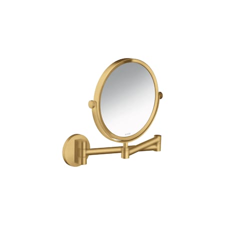 Axor Universal Circular Shaving Mirror in Brushed Gold Optic 42849250