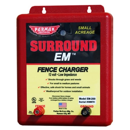 Parker Mc Crory EM-200 12V Small UL Listed Fence Charger 439235