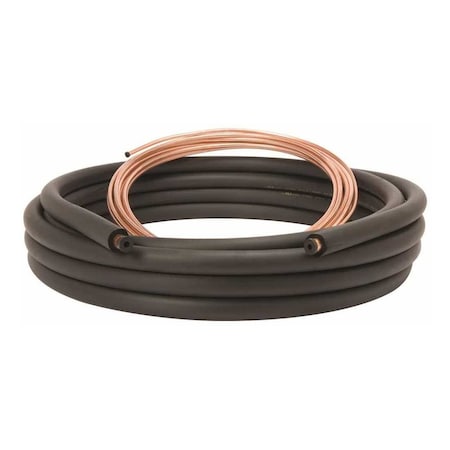 Mueller Industries 3/8 in. x 3/4 in. x 3/8 in. x 35 ft. Air Conditioner Line Set 61280350