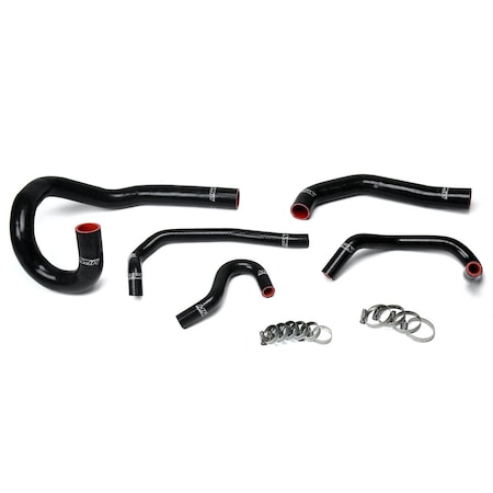 Hps Performance High Temp Reinforced Silicone Radiator and Heater Coolant Hose Kit, Black,  57-1612-BLK