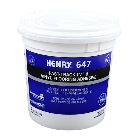 Henry 647 PlumPro Floor Adhesive, Paste, Mild, Purple, 1 gal Pail 32080