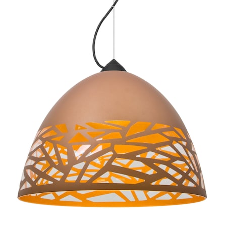 Besa Lighting Besa Kiev Cable Pendant, Copper, Black Finish, 1x 9W LED 1KX-KIEVCP-LED-BK
