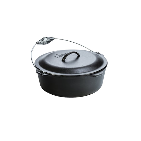 Lodge 9 Quart Cast Iron Dutch Oven With Bail Handle L12DO3