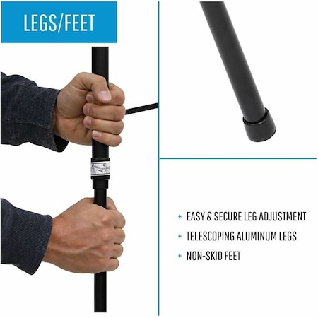 Bi-Silque MasterVision 3-Leg Lightweight Telescoping Display Easel, Black FLX09101MV