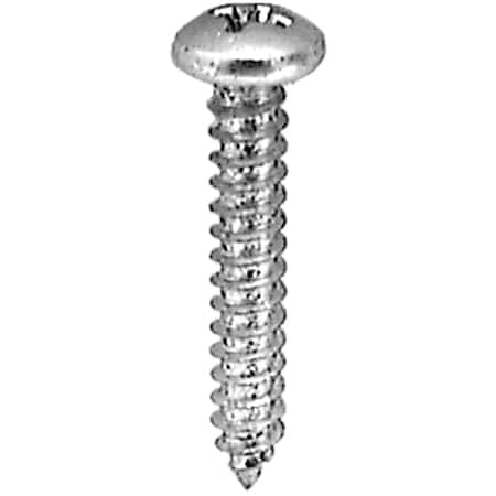 Auveco 8 X 1/2 PHILLIPS PAN HEAD TAP SCREW 18-8, 100PK 13269