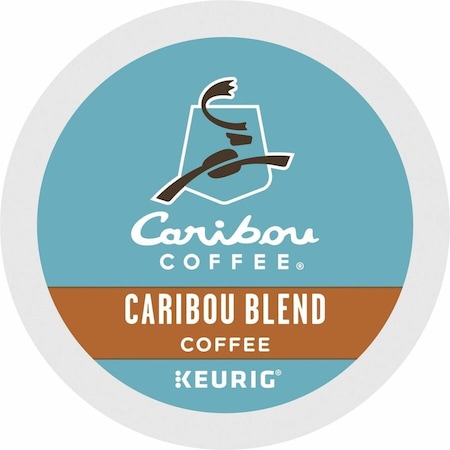 Caribou Coffee K-Cup Caribou Blend Coffee, Compatible with Keurig Brewer, Regular, Medium, K-Cup, 24PK 5000330135