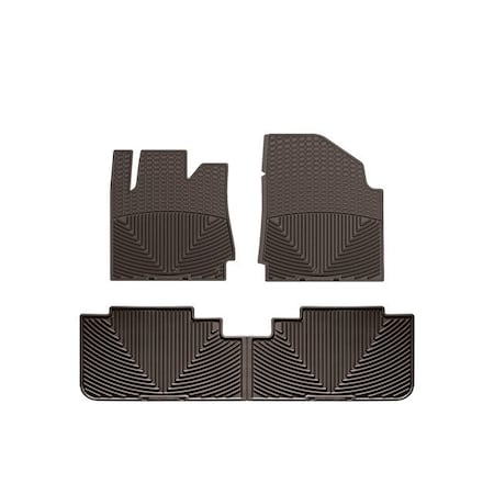 Weathertech Cocoa, Front and Rear All Weather Floor Mats W191CO-W192CO