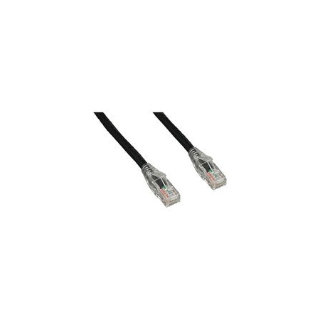 Cable Wholesale Cat6 Black Copper Ethernet Patch Cable, Clear Finger Boot, POE Compliant, 20 feet 10X8-92220