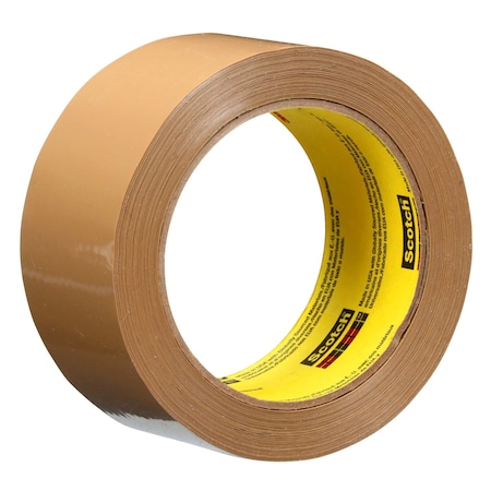 Scotch Packing Tape, 3.1 mil Thick, 1.89 in W x 54.68 yd L, 3 in Core Dia., Tan, 36 PK 375+