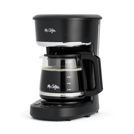 Mr. Coffee Programmable Coffee Maker, 12 Cups, Black 2211806
