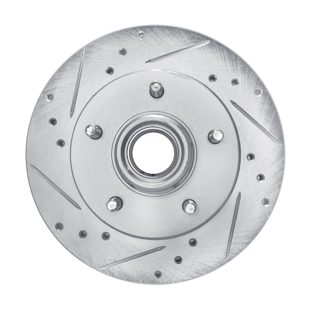 Dynamic Friction Co DFC Brake Rotor - Drilled and Slotted - Silver 631-47062L