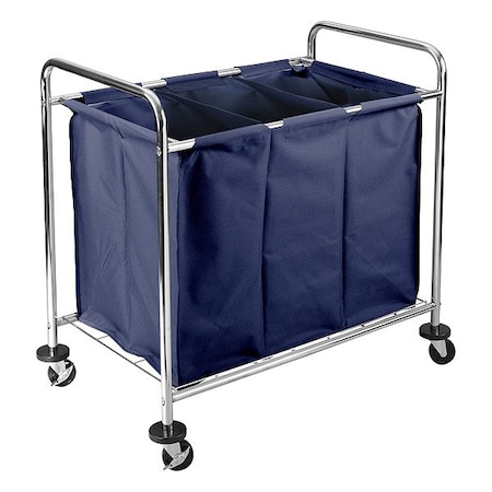 Luxor Laundry Cart, 38 1/2"L, 36 1/2"H, 24 3/4"W HL15