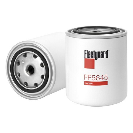 Fleetguard Fuel Filter, Spin-On, Cellulose FF5645