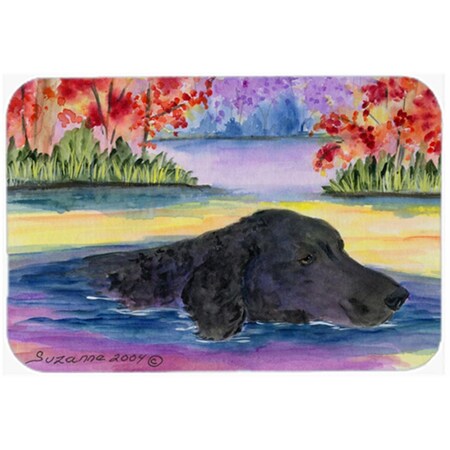 Carolines Treasures Curly Coated Retriever Glass Cutting Board - Large SS8043LCB