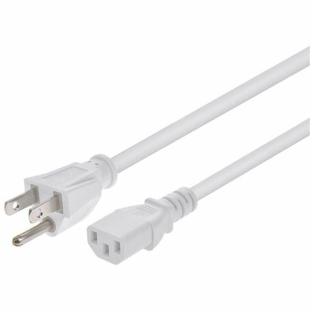 Monoprice POWER CORD - NEMA 5-15P TO IEC 60320 C13_ 18AWG_ 10A_ 125V_ 3-PRONG_ W 43181