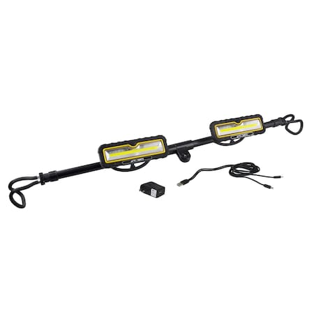 Alert Reel Mfg ProLite Professional Grade Twin LED, Rechargeable 2400 Lumen Hood Light, IP54 Water-Resistant LHR5200