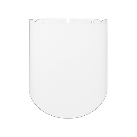 Msa Safety V-Gard Visor, PC, Clear, Molded, (10.375"x 17"x .098"), Anti-Fog/Anti-Scratch 10115853