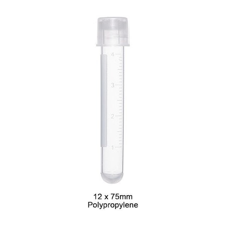 Zoro Select Culture Tube, 0.47 in Dia, Colorless, PK500 T8732