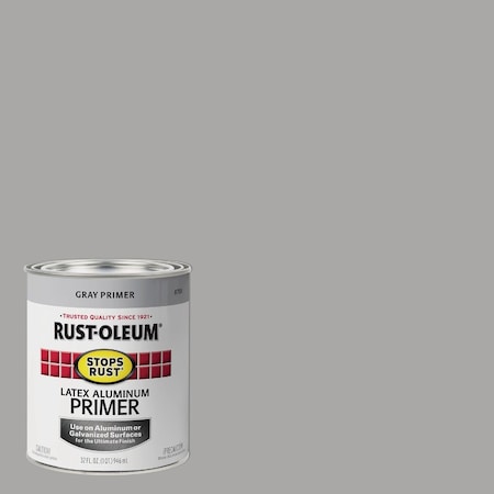Rust-Oleum Stops Rust Latex Aluminum Primer Gray 1 Qt. 8781502