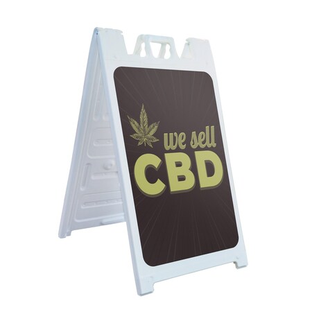 Signmission We Sell CDB, A-Frame & 2 Sign Inserts, Heavy-Duty Plastic Frame SBHD-C-2436-30433