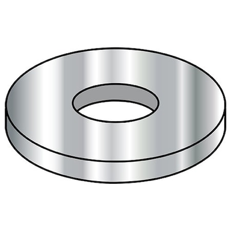 Zoro Select 1.062-2.000 Military Flat Washer S/S Stainless Steel, 100Pk MS15795-826
