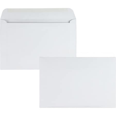 Quality Park 37181 Open Side Booklet Envelope Contemporary 9 x 6 White 500/box 37181