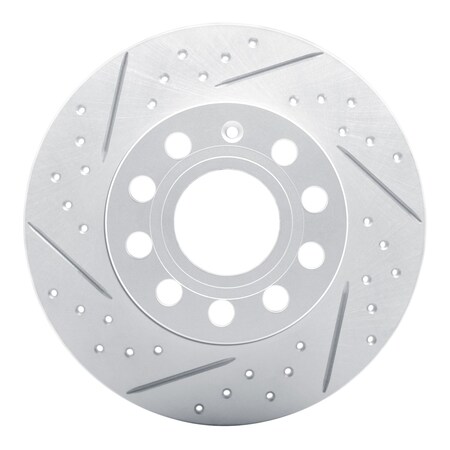 Dynamic Friction Co DFC Geoperformance Rotor - Drilled and Slotted 830-74027L
