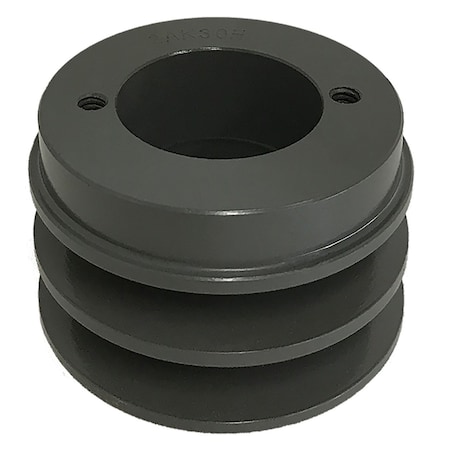 B&B Manufacturing Bushing 2 Groove V-Belt Pulley 3.05 inch OD 2AK30H