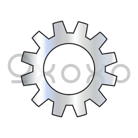 Oxoxo M6 Din 6797 A Metric External Tooth Lock Washer Zinc And Bake, 6000PK 259480