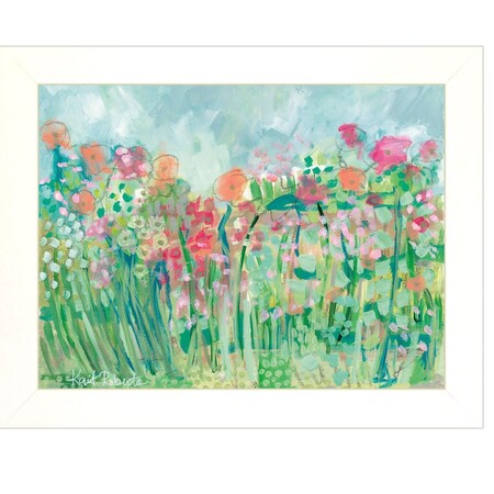 Homeroots Growing Things I White Framed Print Wall Art 415377