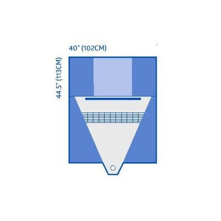 Medline Sterile Underbuttocks Drape with Graduations and Pouch, Port, 20PK DYNJP6006