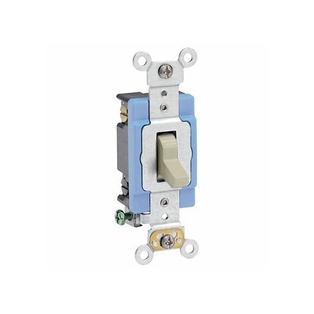 Leviton Toggle Switch, 15 Amp, 120/277 Volt, Ivory 1204-2I