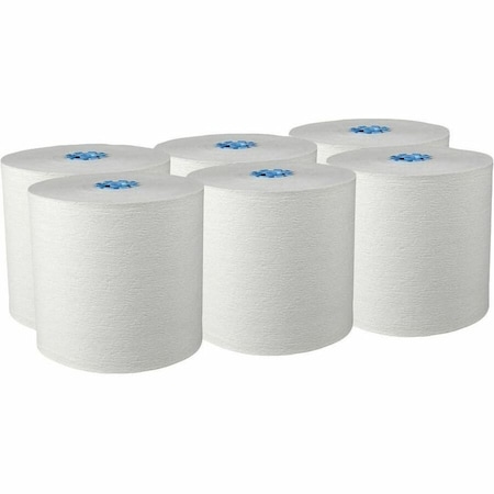 Kleenex Hard Roll Paper Towels for Blue Core Dispensers, White, (700'/Roll, 4,200'/Case), 6PK 25637
