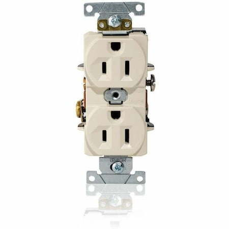 Leviton Dup Rec 15A 125V Self-Gr LtAl L5262-T