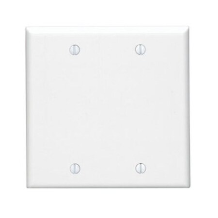 Leviton Wallplat Blank 2G Wht 88025-000
