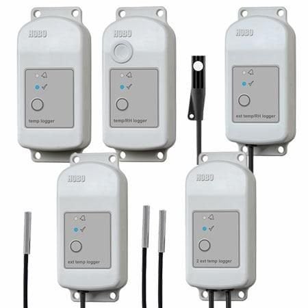 Omega Temperature & Humidity Data Logger, Weatherproof, 2-CH, External I/P, Battery, Bluetooth Low Energy MX2302A