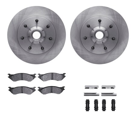Dynamic Friction Co DFC Brake Rotor- Heavy Duty Brake Pad includes Hardware 6412-54119
