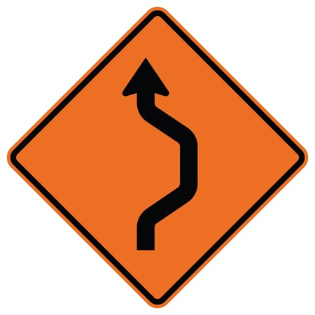 Sign Solutions Usa Traffic Sign, 48 in Width, Aluminum Sign, Diamond DUS12DFO4848W24-1R