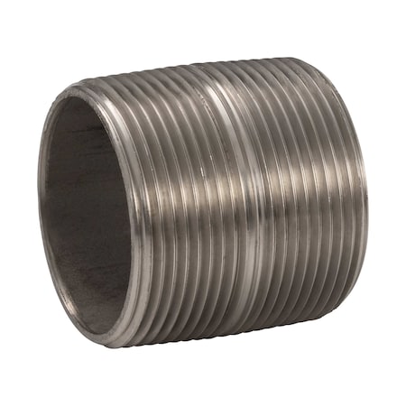 Proline Series Stainless Steel 1-1/2-in MIP x Close Sch40 Nipple SN-926