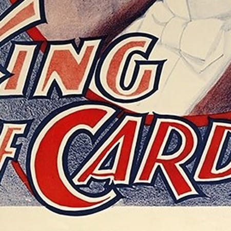 Homeroots 20" X 16" Houdini King Of Cards Vintage Magic Poster Wall Art 393341