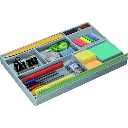 Acrimet Drawer Organizer Tray with 8 Compartments for Office, Makeup & Accessories (Granite) 977.3