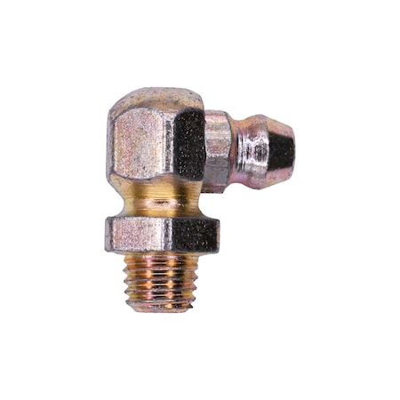 Auveco Grease Fitting 1/4in-28 Self Tap 90 Degrees, 25PK 19176