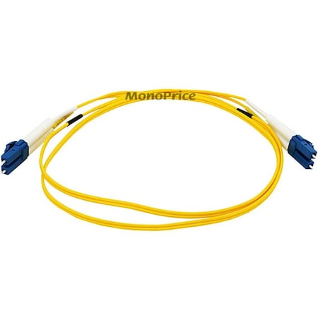 Monoprice Fiber Optic Patch Cord, LC/LC, 1m, Yellow 5217