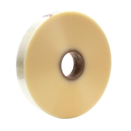 Scotch Carton Sealing Tape, 1.8 mil Thick, 2 in W x 1500 m L, 3 in Core Dia., Clear, 6 PK 371