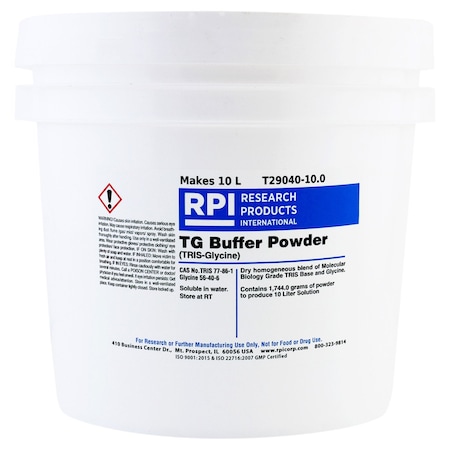 Rpi Tris-Glycine Buffer 10x Powder, 10 Liter T29040-10.0
