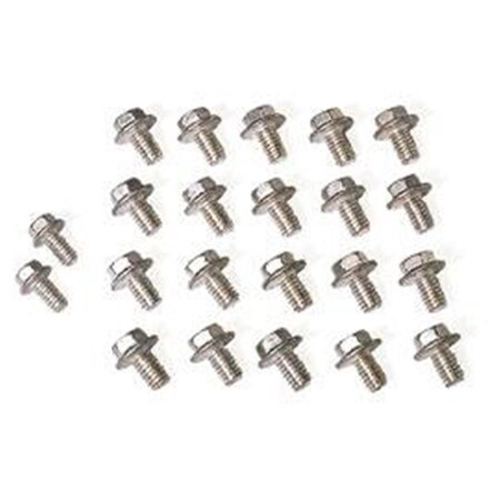 Superjock 38550 Small Block & 90 deg V6 Chevy All Oldsmobile Oil Pan Bolt Kit SU3623314