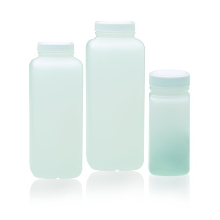 Wheaton HDPE Oblong Bottle, Solid White PP , PK 48 W218814