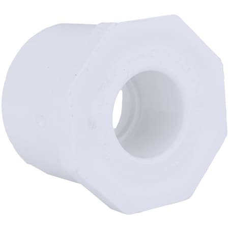 Charlotte Pipe And Foundry 1-1/2'' SPG x 1-1/4'' Slip Schedule 40 PVC Bushing PVC 02107 1200HA