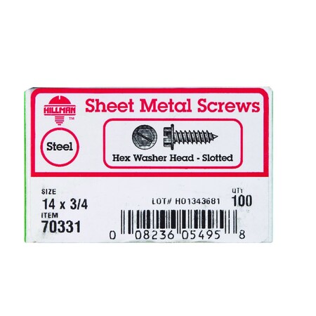 Hillman Zinc Steel Hex Head 70331